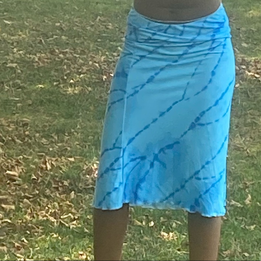 Aqua blue skirt